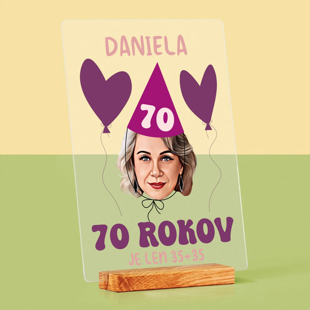 Tvoja Postava: Narodeninový Portrét - Tlač Na Akrylové Sklo