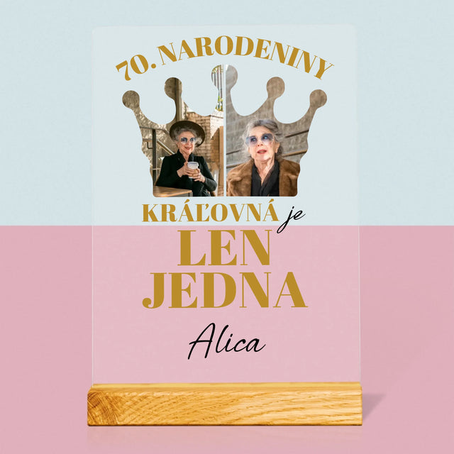 Tvar Z Fotografií: 70. Narodeniny Kráľovná - Tlač Na Akrylové Sklo