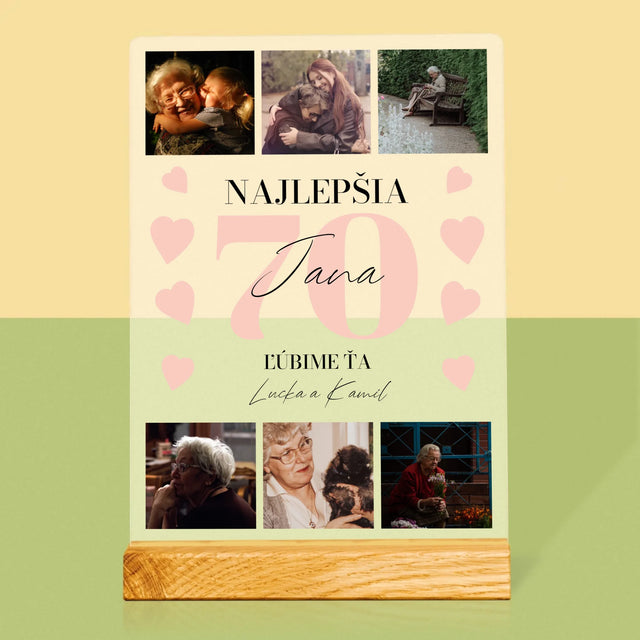 Fotokoláž: Najlepšia 70 - Tlač Na Akrylové Sklo