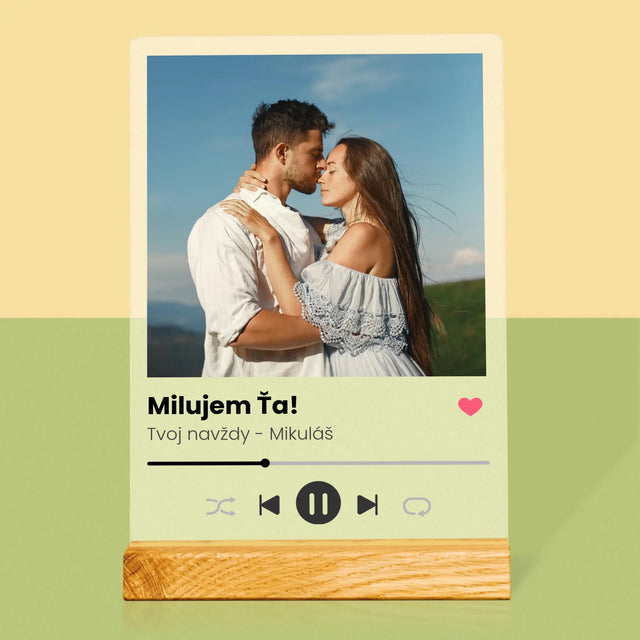 Fotografia A Podpis: Milostný Spotify - Tlač Na Akrylové Sklo