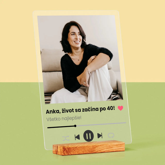 Fotografia A Podpis: Spotify Na 40. Narodeniny - Tlač Na Akrylové Sklo