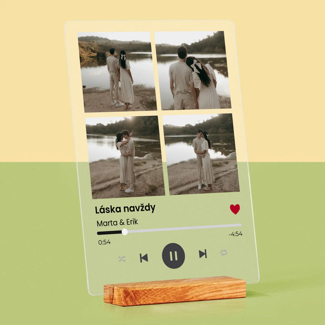 Fotokoláž: Spotify 4 Fotografia - Tlač Na Akrylové Sklo