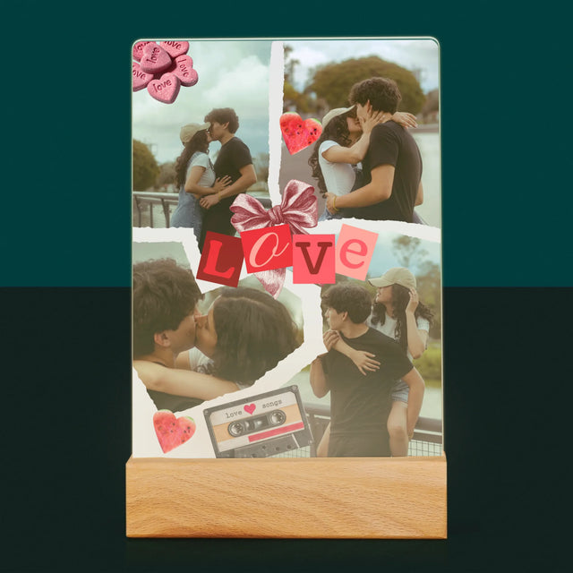 Fotokoláž: Love Retro - Tlač Na Akrylové Sklo