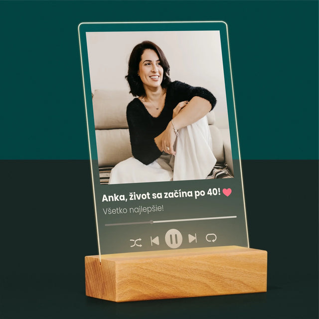 Fotografia A Podpis: Spotify Na 40. Narodeniny - Tlač Na Akrylové Sklo