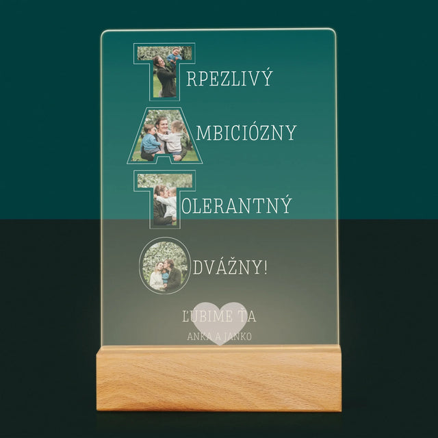 Slovo Z Fotografií: Prečo Ľúbim Ocka - Tlač Na Akrylové Sklo