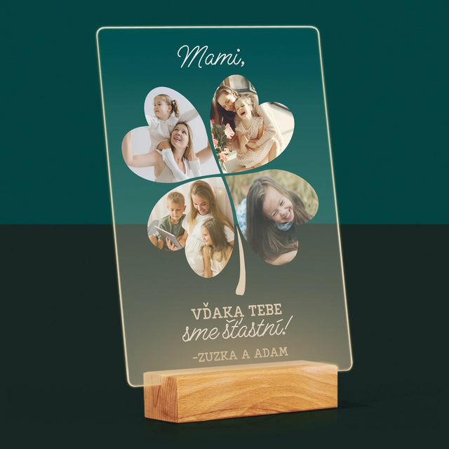 Fotokoláž: Mami, Vďaka Tebe Sme Šťastní! - Tlač Na Akrylové Sklo