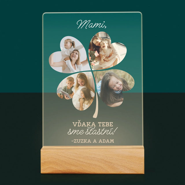 Fotokoláž: Mami, Vďaka Tebe Sme Šťastní! - Tlač Na Akrylové Sklo