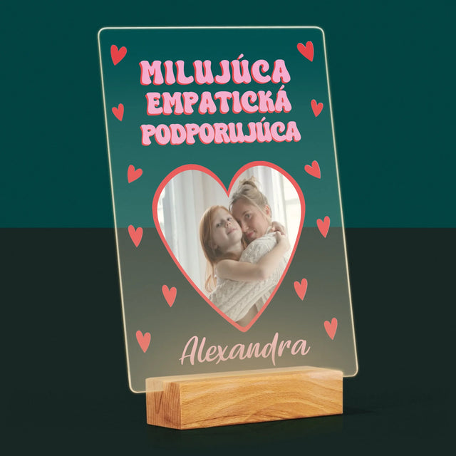 Fotografia A Podpis: Vlastnosti Maminky - Tlač Na Akrylové Sklo