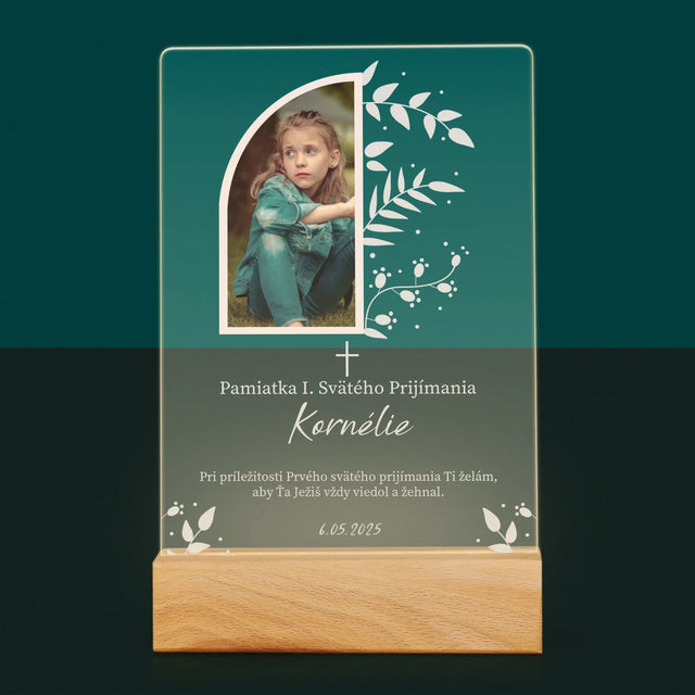 Fotografia A Podpis: Prvé Sväté Prijímanie Lístky - Tlač Na Akrylové Sklo