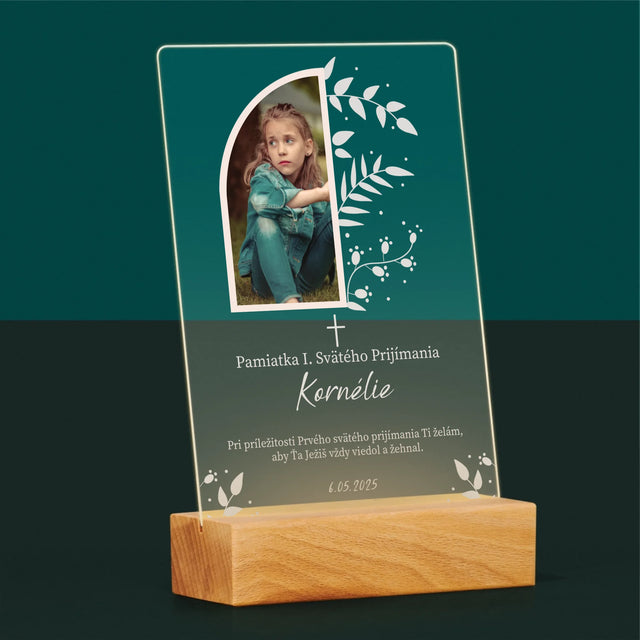 Fotografia A Podpis: Prvé Sväté Prijímanie Lístky - Tlač Na Akrylové Sklo