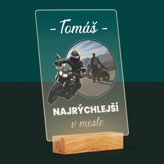 Fotografia A Podpis: Najrýchlejší V Meste - Tlač Na Akrylové Sklo