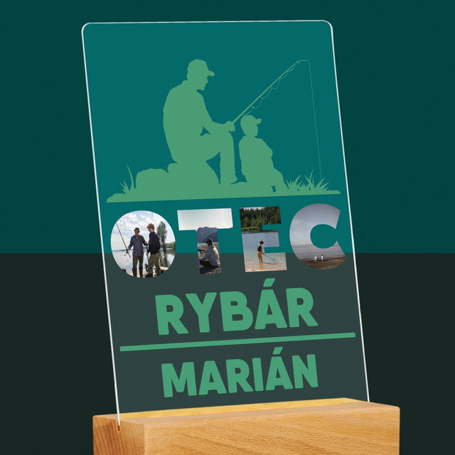 Slovo Z Fotografií: Otec Rybár - Tlač Na Akrylové Sklo