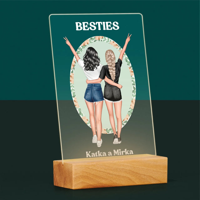 Tvorenie Postavy: Best Friends - Tlač Na Akrylové Sklo (Vertikálne)