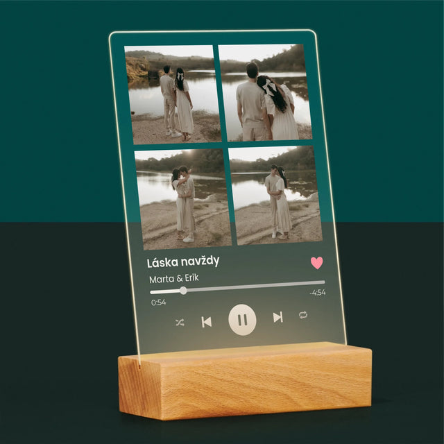 Fotokoláž: Spotify 4 Fotografia - Tlač Na Akrylové Sklo