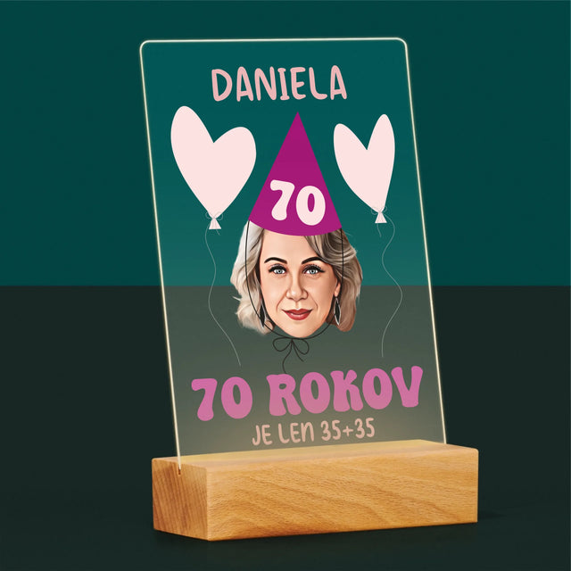 Tvoja Postava: Narodeninový Portrét - Tlač Na Akrylové Sklo
