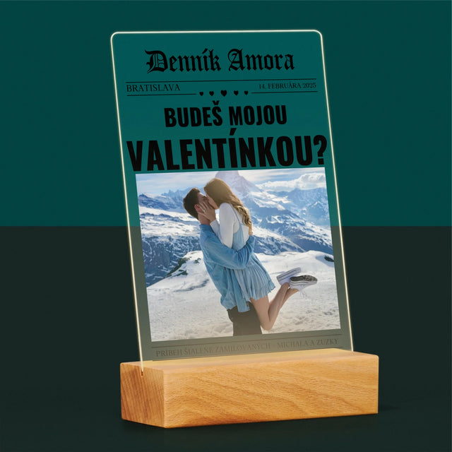 Obálka Časopisu: Valentínske Noviny - Tlač Na Akrylové Sklo