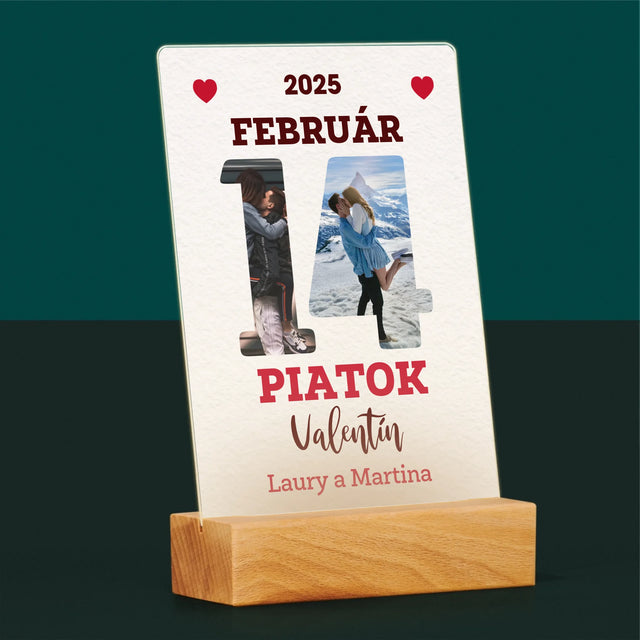 Slovo Z Fotografií: Valentín Strana Z Kalendára - Tlač Na Akrylové Sklo