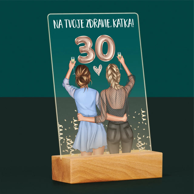 Tvorenie Postavy: Na Tvoje Zdravie 30 - Tlač Na Akrylové Sklo