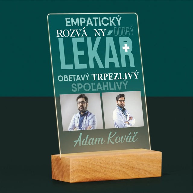 Fotokoláž: Lekár Črty - Tlač Na Akrylové Sklo