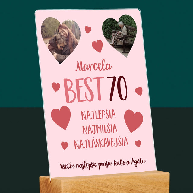 Fotokoláž: Best 70 - Tlač Na Akrylové Sklo