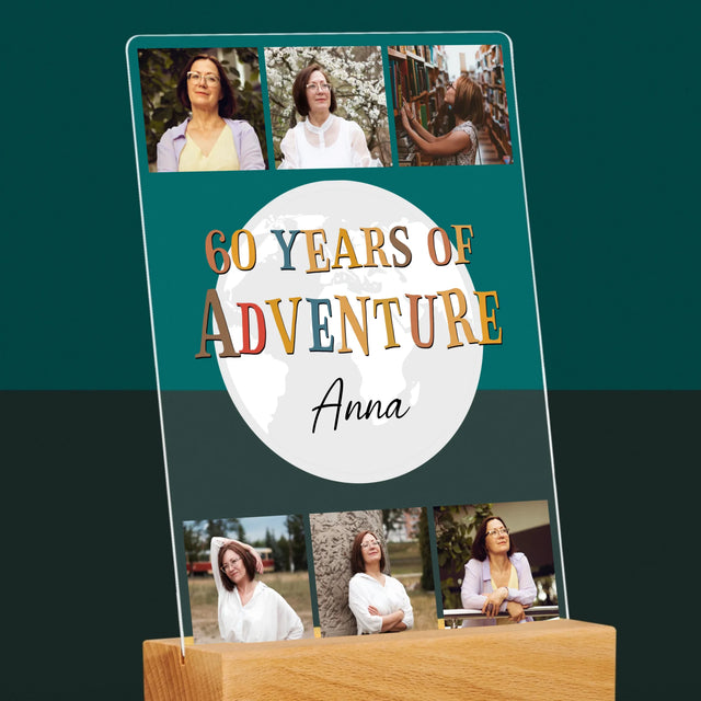 Fotokoláž: 60 Years Of Adventure - Tlač Na Akrylové Sklo