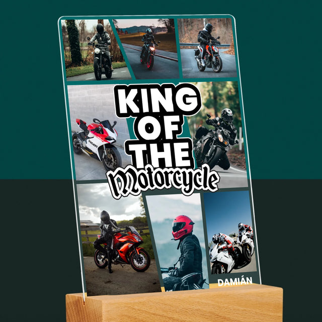 Fotokoláž: King Of The Motorcycle - Tlač Na Akrylové Sklo