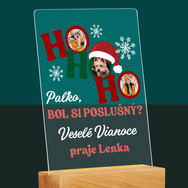Fotokoláž: Ho Ho Ho - Tlač Na Akrylové Sklo