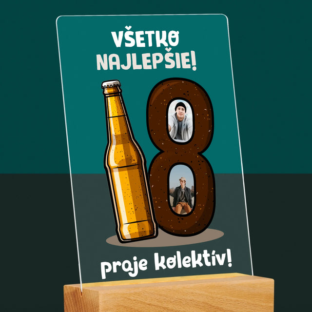 Fotokoláž: 18 Pivo - Tlač Na Akrylové Sklo