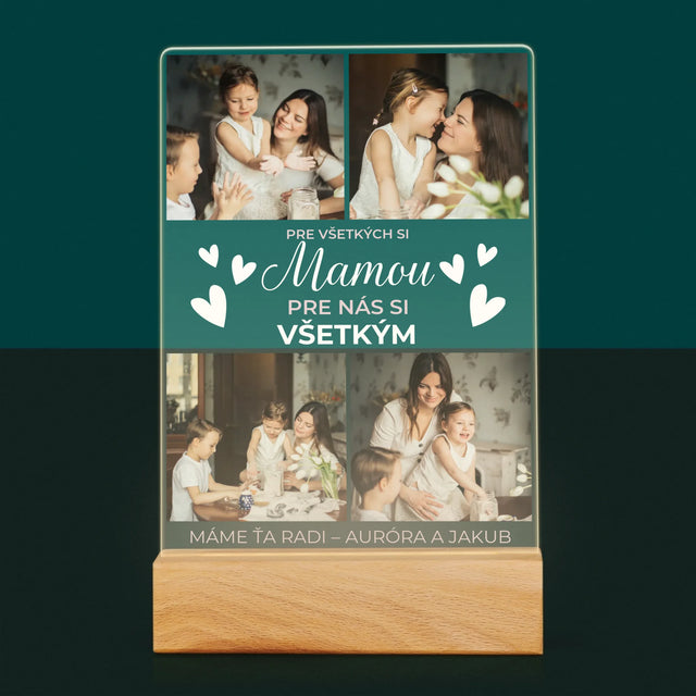 Fotokoláž: Mama Si Všetkým - Tlač Na Akrylové Sklo (Vertikálne)
