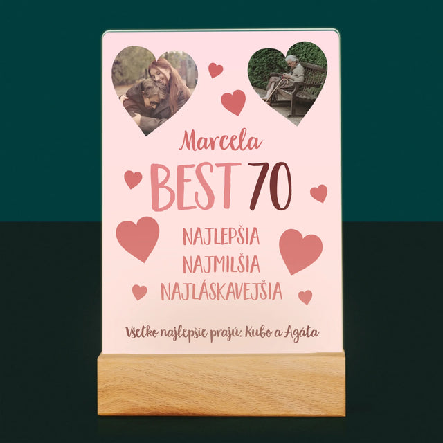 Fotokoláž: Best 70 - Tlač Na Akrylové Sklo