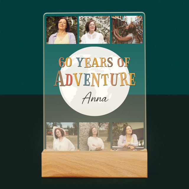 Fotokoláž: 60 Years Of Adventure - Tlač Na Akrylové Sklo