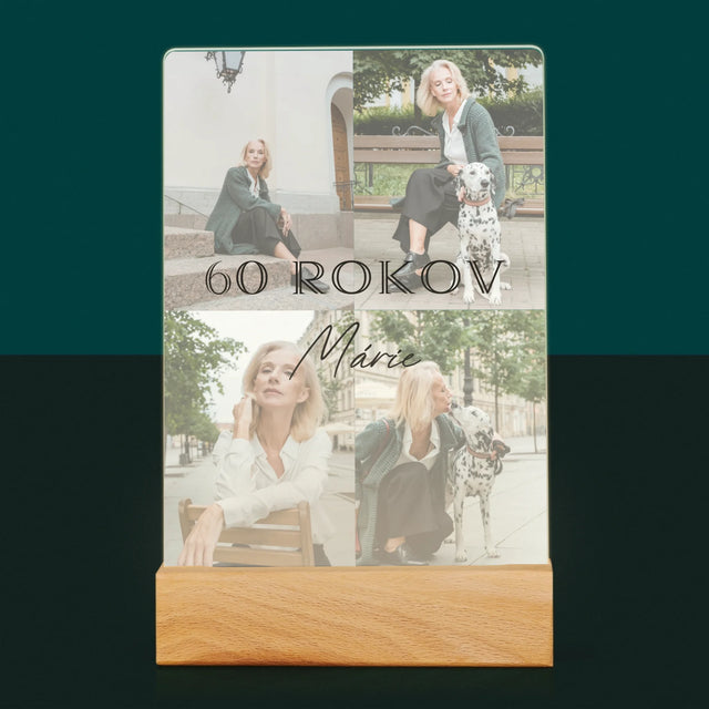 Fotokoláž: 60 Rokov Klasický - Tlač Na Akrylové Sklo
