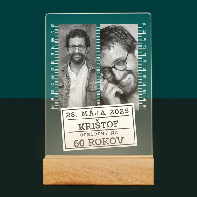 Fotokoláž: Odsúdený Na 60 Rokov - Tlač Na Akrylové Sklo