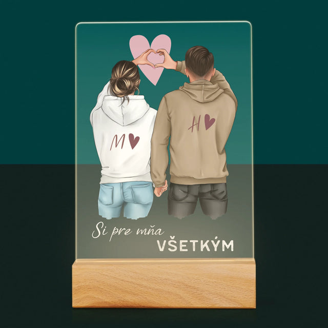 Tvorenie Postavy: Pár Srdce - Tlač Na Akrylové Sklo
