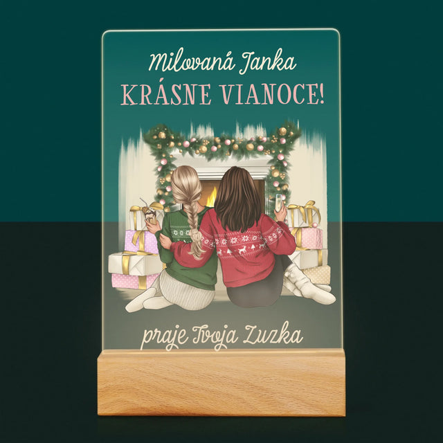 Tvorenie Postavy: Vianočné Kamarátky - Tlač Na Akrylové Sklo