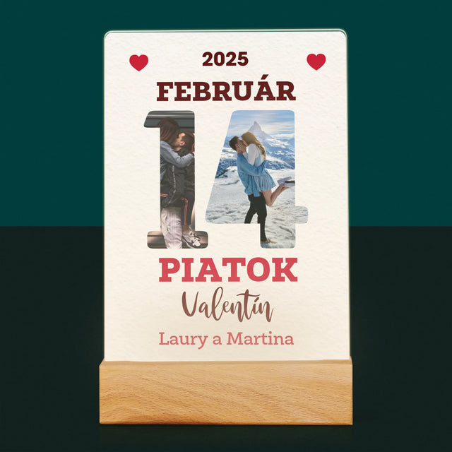 Slovo Z Fotografií: Valentín Strana Z Kalendára - Tlač Na Akrylové Sklo