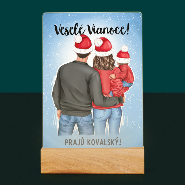Tvorenie Postavy: Vianočná Rodina - Tlač Na Akrylové Sklo