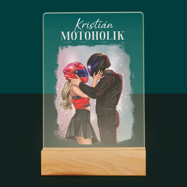 Tvorenie Postavy: Motoholik - Tlač Na Akrylové Sklo