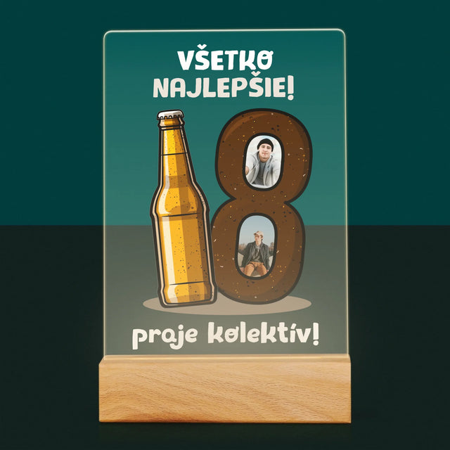 Fotokoláž: 18 Pivo - Tlač Na Akrylové Sklo