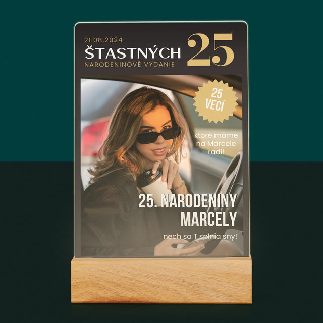 Obálka Časopisu: Štastných 25 - Tlač Na Akrylové Sklo