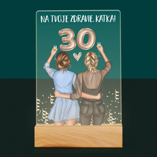 Tvorenie Postavy: Na Tvoje Zdravie 30 - Tlač Na Akrylové Sklo