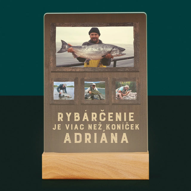Fotokoláž: Rybárčenie - Tlač Na Akrylové Sklo