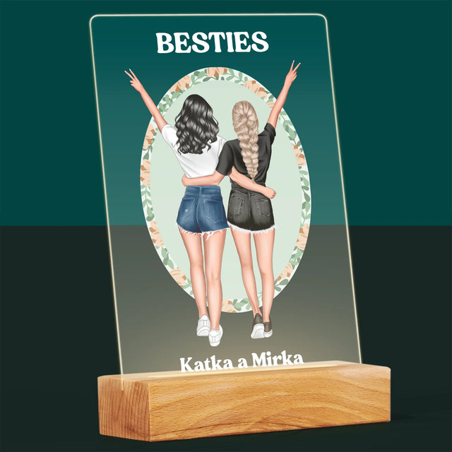 Tvorenie Postavy: Best Friends - Tlač Na Akrylové Sklo (Vertikálne)