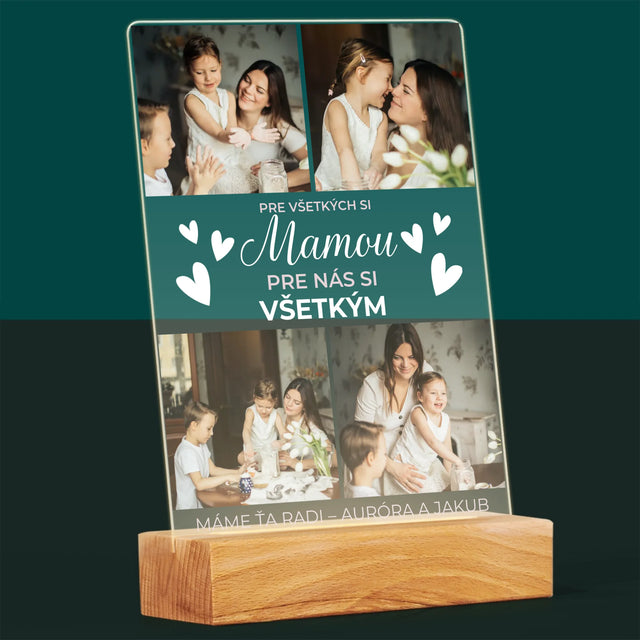 Fotokoláž: Mama Si Všetkým - Tlač Na Akrylové Sklo (Vertikálne)