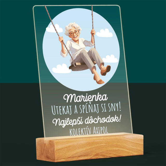 Meno A Podpis: Nech Sa Splnia Tvoje Túžby - Tlač Na Akrylové Sklo (Vertikálne)