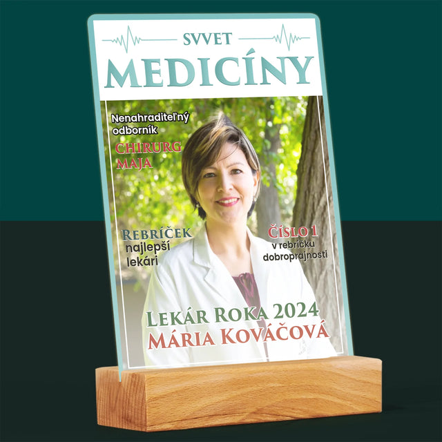 Obálka Časopisu: Svet Medicíny - Tlač Na Akrylové Sklo (Vertikálne)