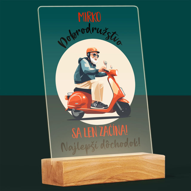 Meno A Podpis: Dobrodružstvo Sa Len Začína - Tlač Na Akrylové Sklo (Vertikálne)