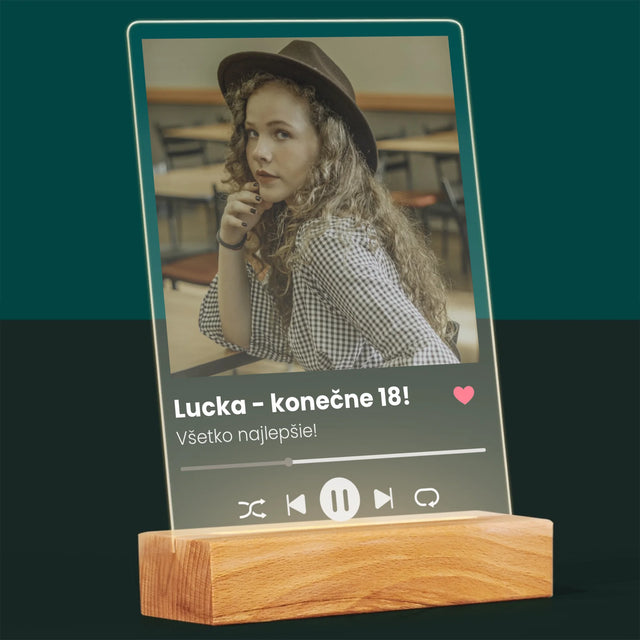 Fotografia A Podpis: Spotify Na 18. Narodeniny - Tlač Na Akrylové Sklo