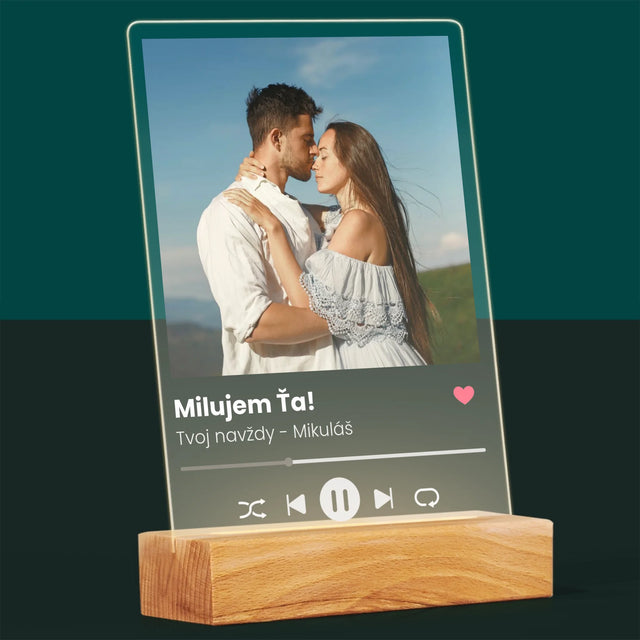 Fotografia A Podpis: Milostný Spotify - Tlač Na Akrylové Sklo