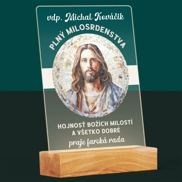 Meno A Podpis: Milosrdný Boží Služobník - Tlač Na Akrylové Sklo (Vertikálne)